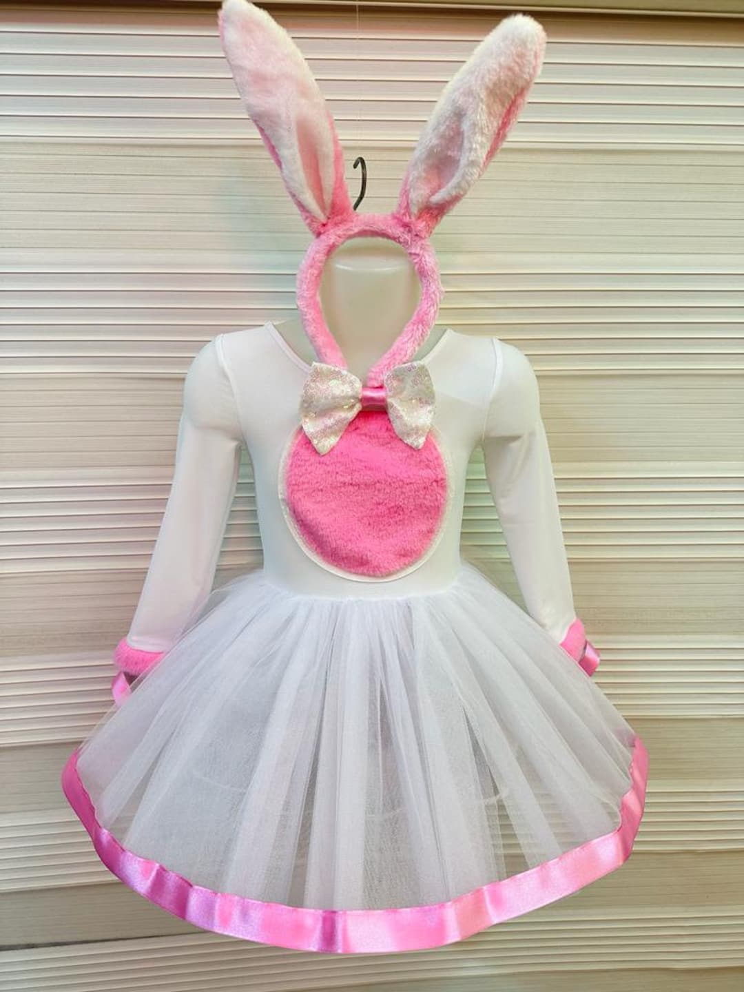 Girls Birthday Party Tutu Costume,halloween Costume Outfit,pink Rabbit  Costume