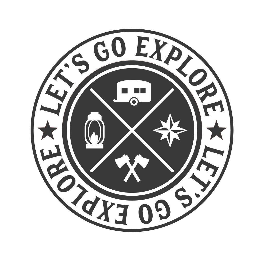 Go Explore Sticker Let's Go Explore Vinyl Decal Vinyl Transfer, Weather Resistant, Perfect ...