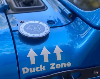 Durable Jeep 'Duck Duck' Landing Pad | Doors-Off Safe Can be Used with Doors On or Off - No Magnets  No Suction Cups. Fun gift idea!