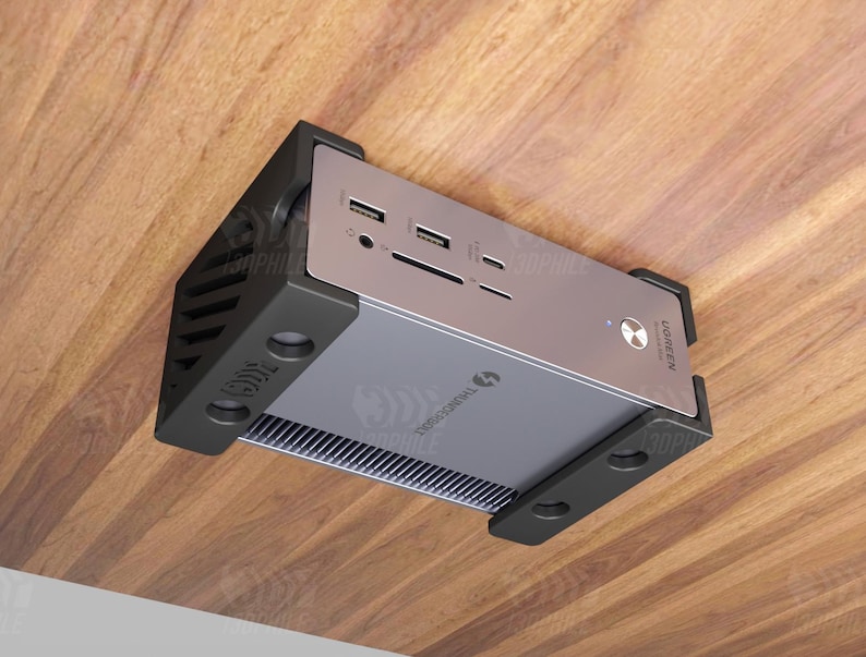 Ugreen Revodok Max 213 Thunderbolt 4 Under-desk Mount - Thumbnail 3