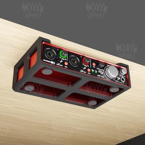 Focusrite Scarlett 2i4 2nd Gen under-desk mounting bracket