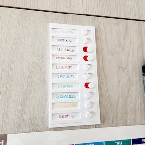 Toggle slider checklist custom check box list tracker planner