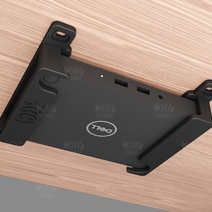 Soportes de montaje debajo del escritorio de la base Dell WD15