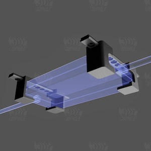 Universal under-desk mount modular bracket system for battery box dock or device