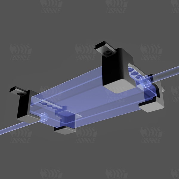 Système de support modulaire universel pour montage sous le bureau pour station d'accueil ou appareil avec boîtier de batterie