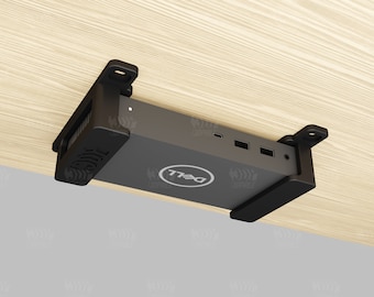 Dell D6000 dock under-desk mounting brackets