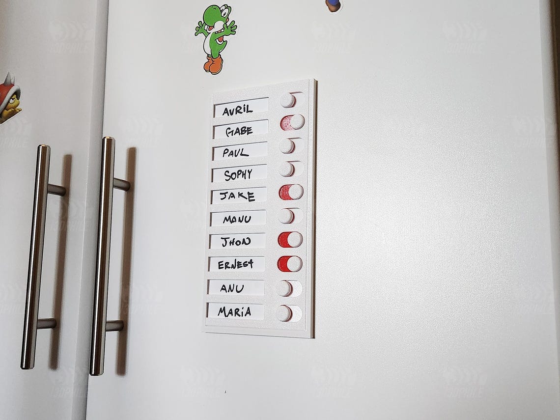 Toggle Slider Checklist Custom Check Box List Tracker Planner - Etsy