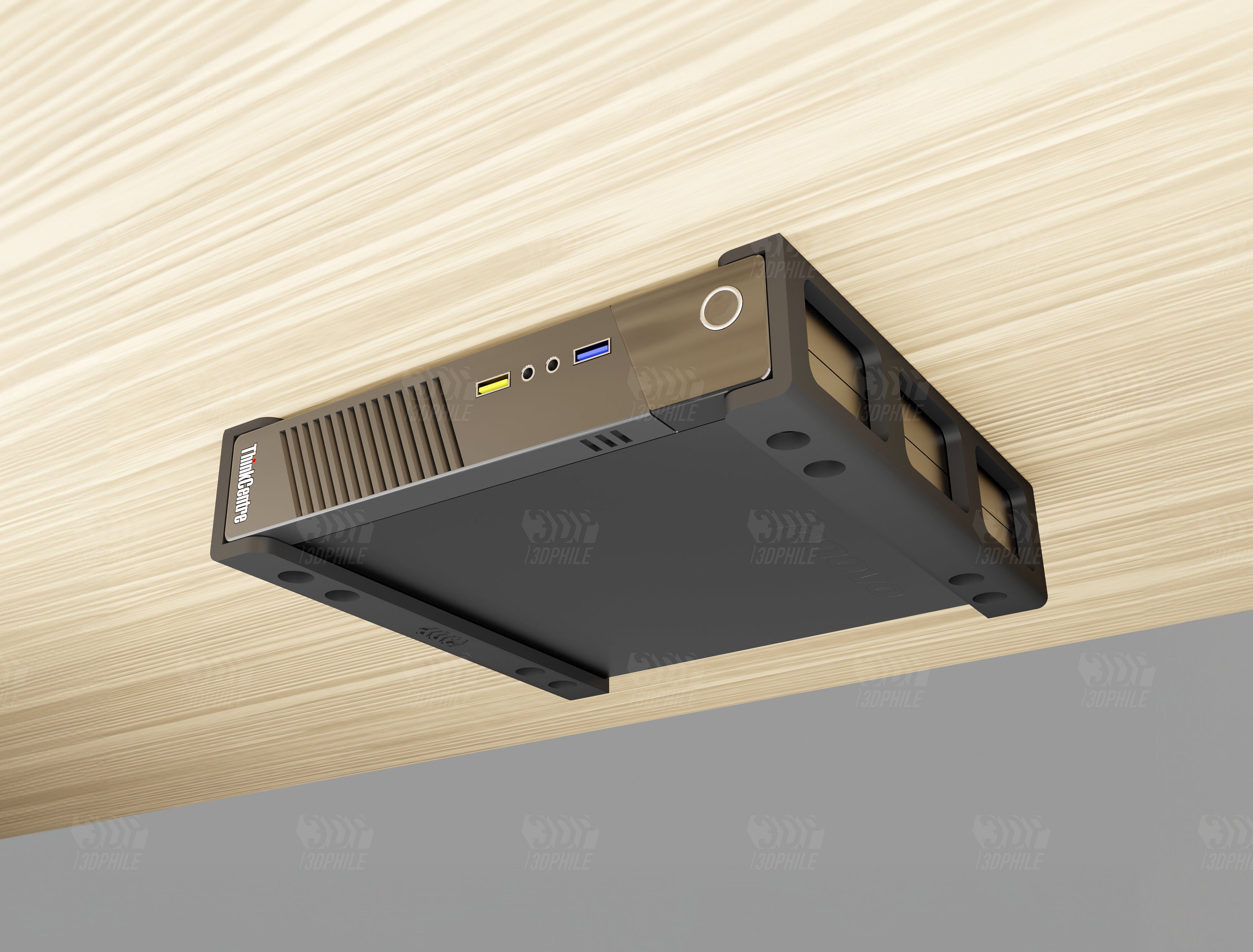 Lenovo Thinkcentre M Series Tiny Mini PC Under-desk Mounting Lenovo Thinkcentre M Series Tiny Mini PC Under-desk Mounting