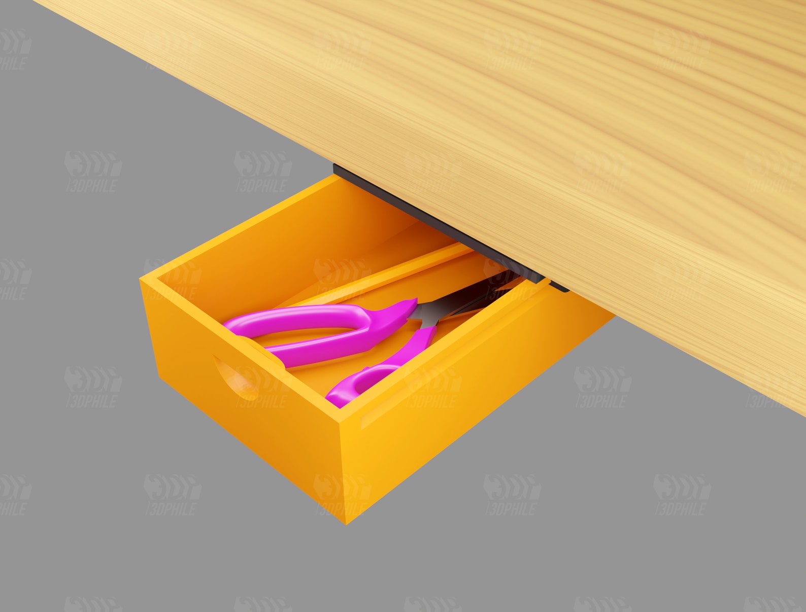 Utility Insert Drawer Box Under-desk Utility Drawer Tool Drawer Box - Etsy
