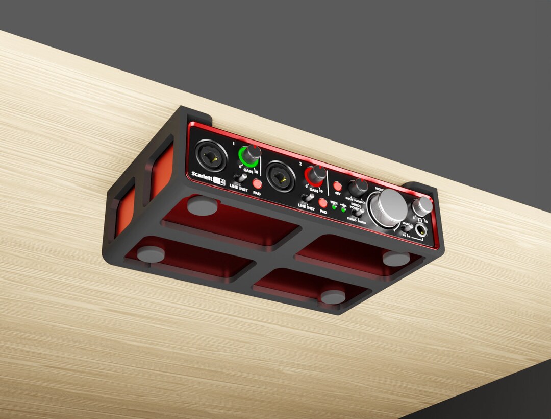 Focusrite Rack Mount Interface Focusrite Scarlett 2i4 2rd Gen Under-desk Mounting Bracket - Etsy