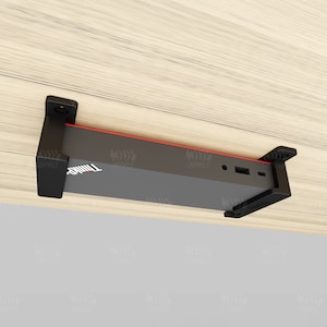 Lenovo ThinkPad Thunderbolt 3 and 4 dock under-desk mounting brackets
