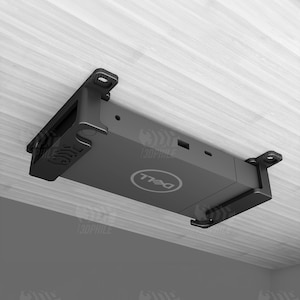Dell WD19TB- en Dell WD19-dockmontagebeugels voor onder het bureau