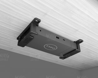 Dell WD19TB- en Dell WD19-dockmontagebeugels voor onder het bureau