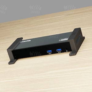 Plugable UD-6950PDZ 12-in-1 USB C dock under-desk mounting brackets mount