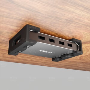 CalDigit Element Hub dock under-desk mounting brackets