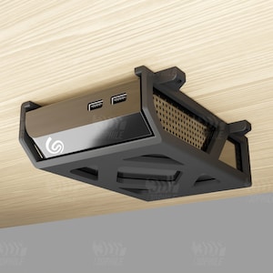 Seagate Backup Plus hard drive under-desk mounting brackets