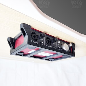 Focusrite Scarlett 2i2 1st Gen under-desk mounting bracket