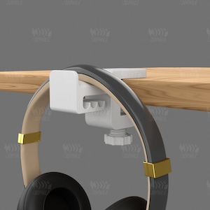 Gancho de montaje lateral para soporte de auriculares para escritorio
