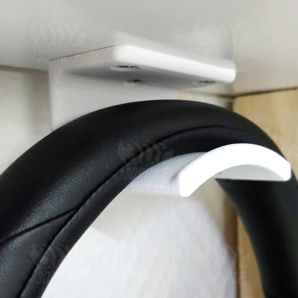 Headphone under desk mount hook holder