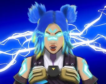 Neon Valorant Poster, Desktop Wallpaper - 17x11 / 24x18 / 36x24