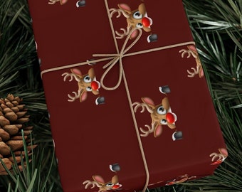 Weihnachtsgeschenkpapier, Weihnachten, Benutzerdefinierte Geschenkpapier, Rentier, Urlaub Geschenkpapier, Rentier Papier,Weihnachtsgeschenkpapier, Weihnachtsgeschenk
