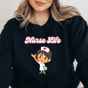Sudadera Nurse Life, regalo de graduación de enfermera, ropa de hospital
