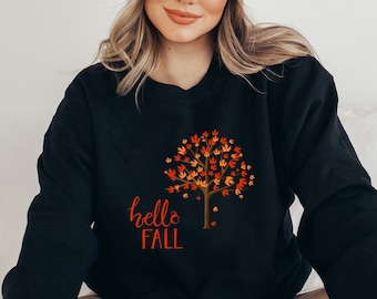Herbstlaub Sweatshirt: Herbst Ahorn Baum, Kuscheliger Pullover