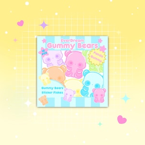 Gummy Panda Vinyl Sticker Pack | Animal Stickers | Laptop Stickers | Kawaii Stickers | Cute Stickers