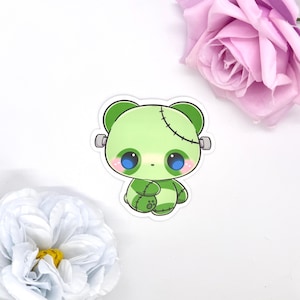 Kawaii Frankenstein Panda Vinyl Sticker | Animal Sticker | Laptop Decal | Kawaii Sticker | Cute Sticker