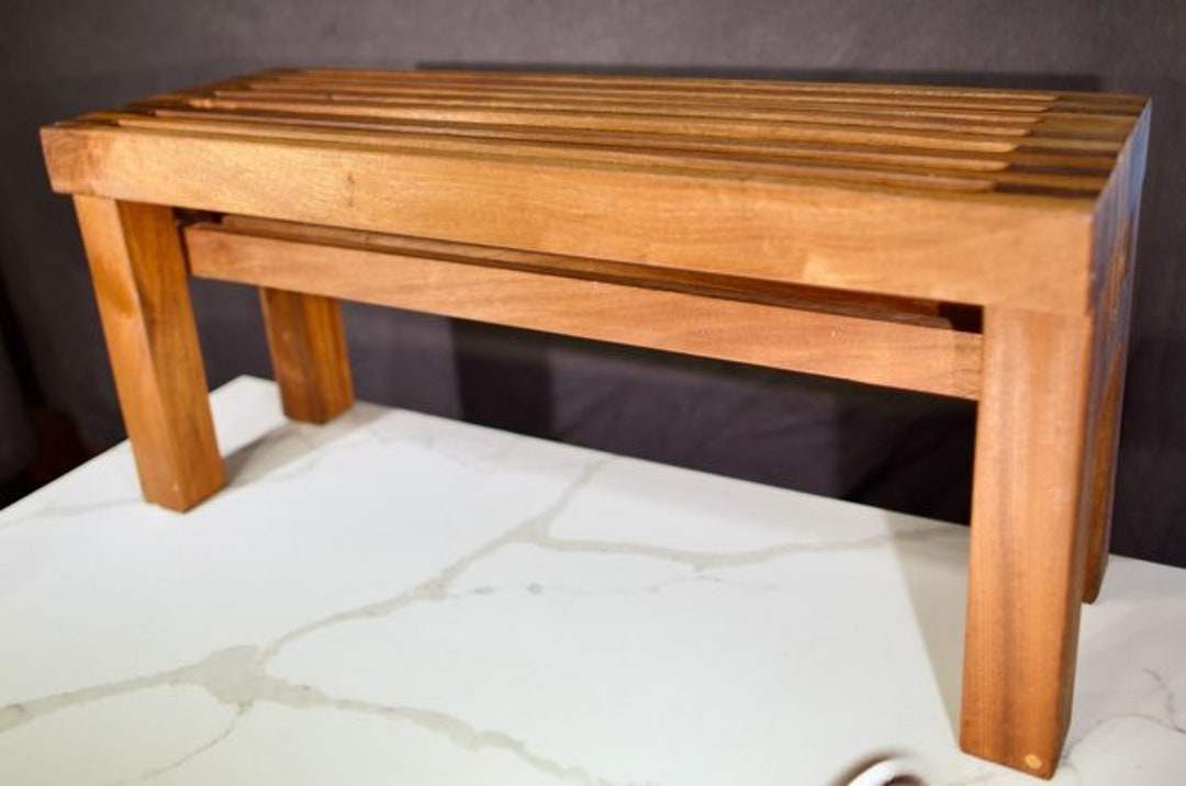 Mahogany Zen Garden Bench - Etsy