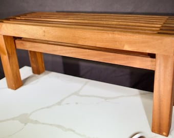 Mahogany Zen Garden Bench