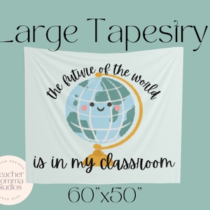 Future Leaders Classroom Decor, Classroom Wall Art, Future World Changer, Difference Maker Wall Art, Classroom Tapestry