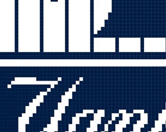 Wzór szydełkowy C2C | Koc Yankees