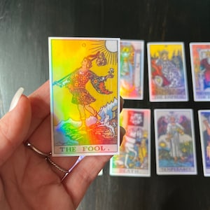Pegatinas de cartas de tarot, arcanos mayores, 22 pegatinas de tarot de arcanos mayores, diario de tarot