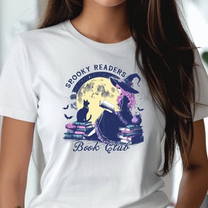 Spooky Readers Book Club T-Shirt / Magic Girls Love Books Shirt / Retro Witch / Magick Shirt / Witches Book Club / Spell Books and Potions
