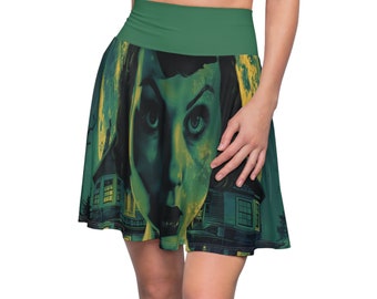 Vintage Horror Film Skater Rock - Retro Style, perfektes Goth Girl Geschenk!