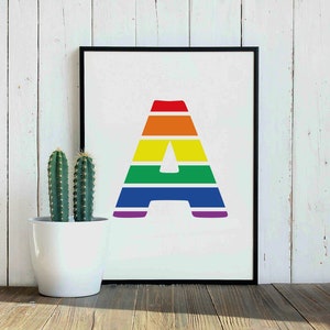 Alphabet (A-Z) | Bundle | Rainbow | Transparent PNG | Sublimation Design