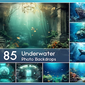 85 Underwater Photo Backdrops Set in a fantastic underwater World