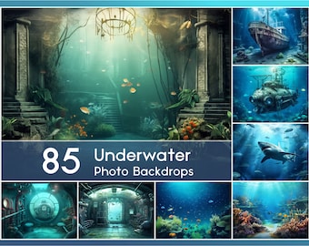 85 Underwater Photo Backdrops Set in a fantastic underwater World