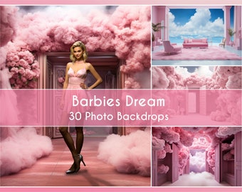 30 Photo Backdrop Set, Barbies Dream World Backgrounds