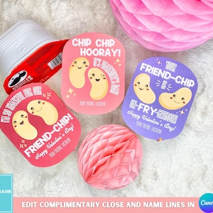 Chips Kids Valentines Printable, Etiqueta de Chip Tamanho Lanche Dia dos Namorados, Dia dos Namorados Infantil, Dia dos Namorados Escolar