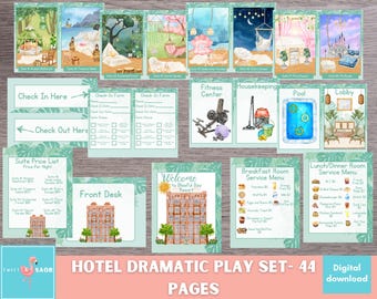 Hotel Pretend Play, Dramatic Play Hotel, Homeschool Dramatic Play, Classroom Dramatic Play, Dramatic Play Center Printable