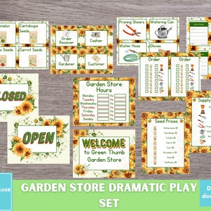 Gardening Dramatic Play, Garden Shop Pretend Play Printable, Classroom Dramatic Play, Home Dramatic Play, Dramatic Play Center