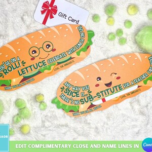 Porte-cartes cadeau Sub, Porte-cartes imprimable pour enseignants, Carte de remerciement personnalisée pour enseignants, Cadeau enfant pour les enseignants