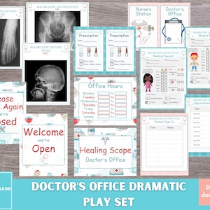 Doctor Pretend Play Printable, Doctors Office Dramatic Play, Dramatic Play Centers, Hospital Dramatic Play Center