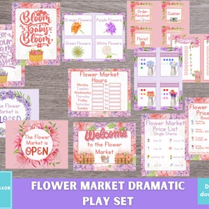 Flower Shop Dramatic Play, Pretend Play, Classroom Dramatic Play, Homeschool Dramatic Play, Playroom,Classroom Décor