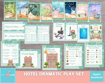 Hotel Pretend Play, Dramatic Play Hotel, Homeschool Dramatic Play, Classroom Dramatic Play, Dramatic Play Center Printable
