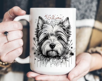 West Highland Terrier Mug, Terrier Dog Coffee Mug, Birthday Gift, Cute Mugs for Women, Dog Mug, Coffee Mug, Dog Lover Gift, Holiday Mug Gift