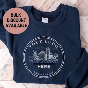 Custom Logo Sweatshirt, Personalized Company Logo Sweatshirt, Custom Quote,Personalized Company Logo Hoodie,Small Business Shirt,Logo Tshirt