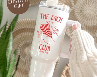 Custom Bridesmaid Tumbler, The Bach Club Tumbler, Bachelorette Party Cup, Matching Tumbler, Custom Bride Club Tumbler, Bridesmaid Gift